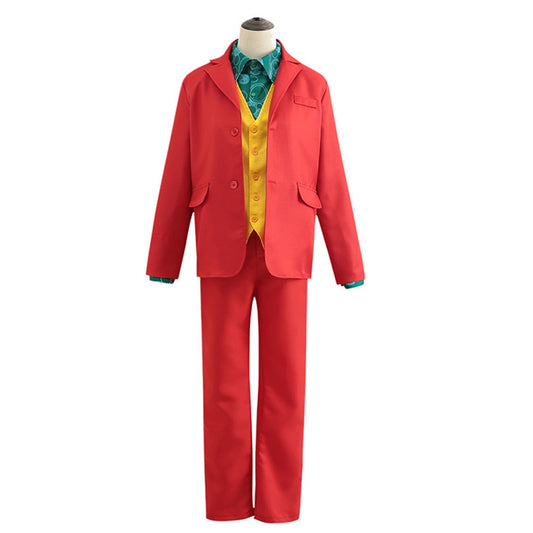 Movie Joker Costumes The Joker Arthur Fleck Cosplay Red full Suits for Men and Kids