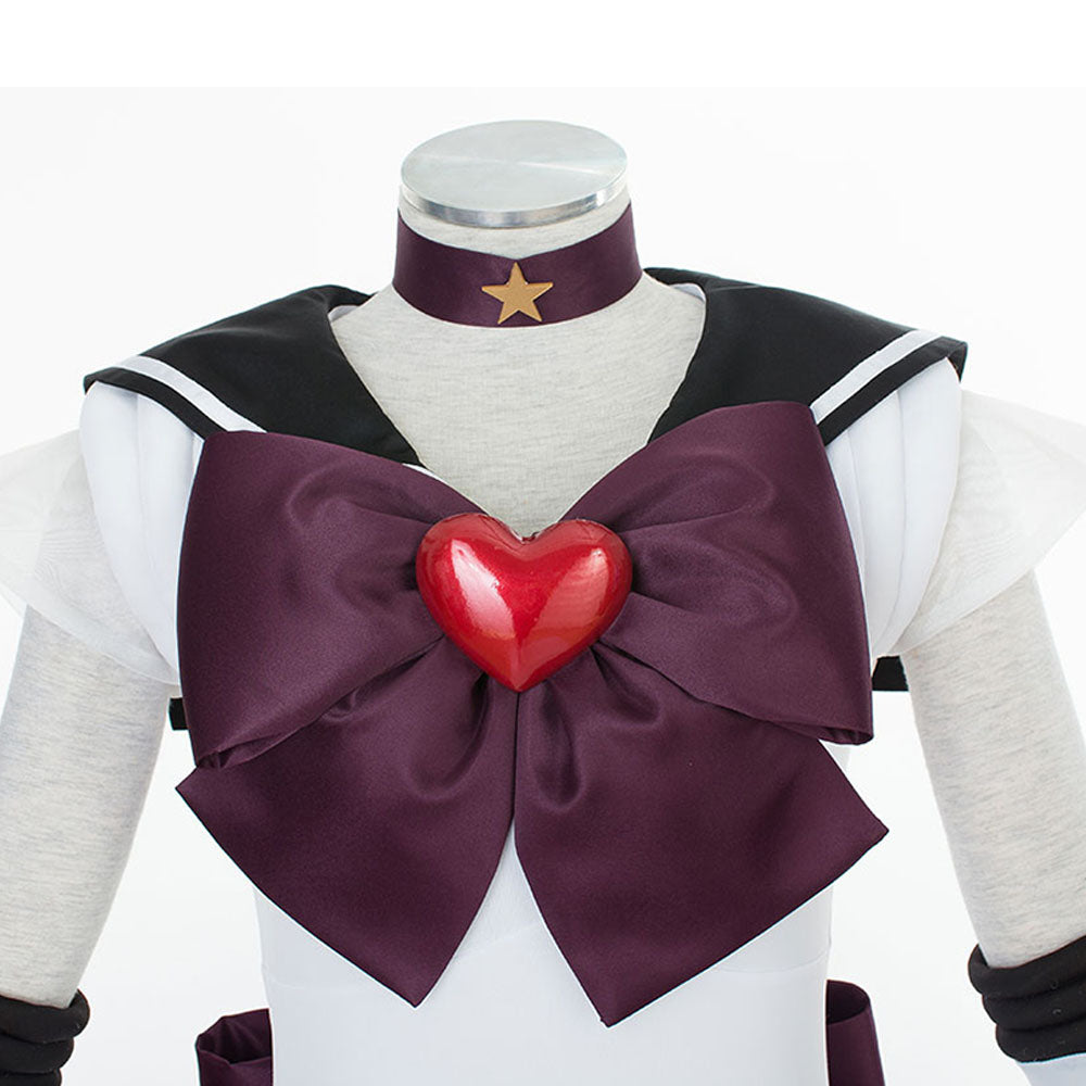 Women and Kids Sailor Moon Super S Costume Sailor Pluto Mingou Setsuna Cosplay with Accessories