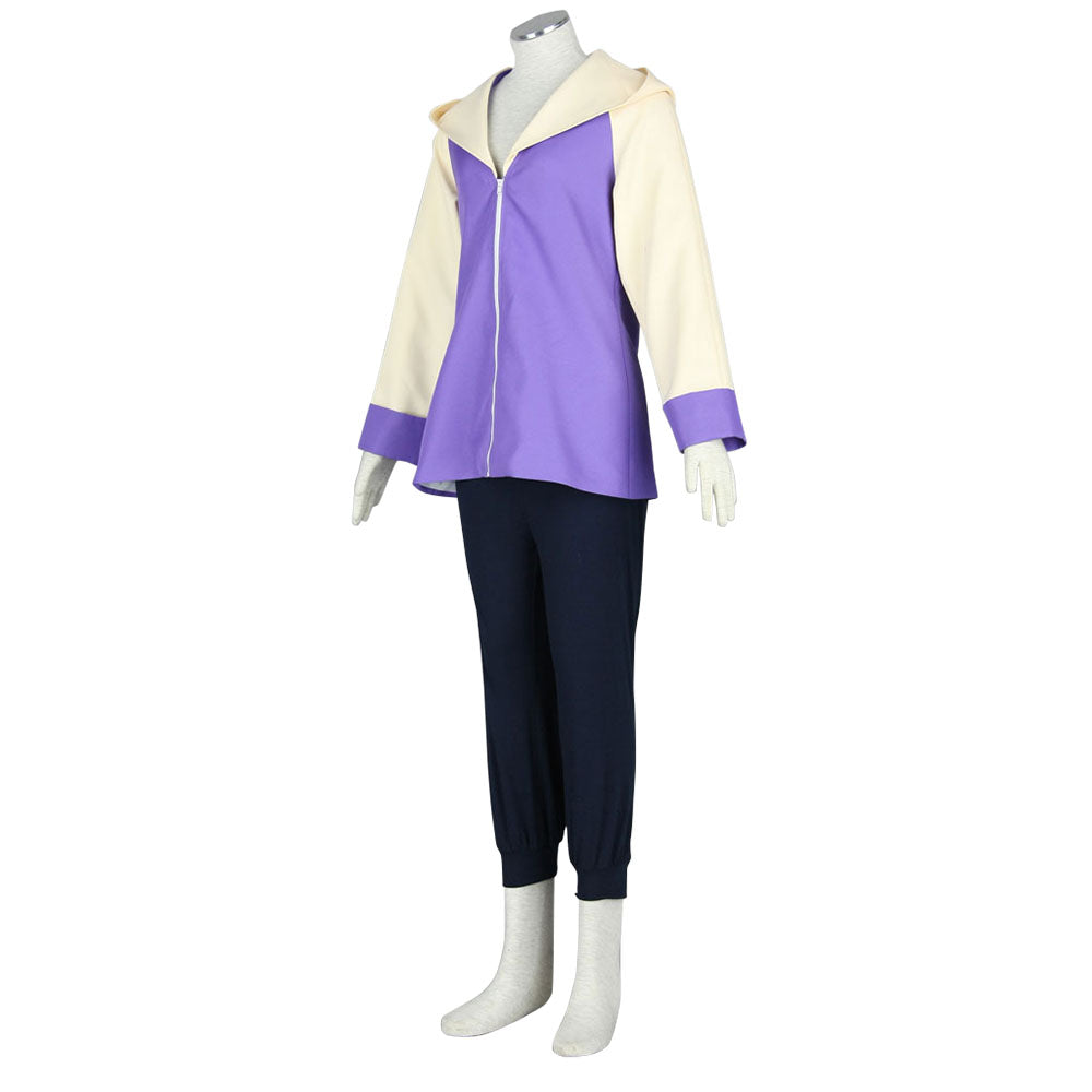 Naruto Shippuden Costume Hyuuga Hinata Cosplay full Outfit for Women and Kids