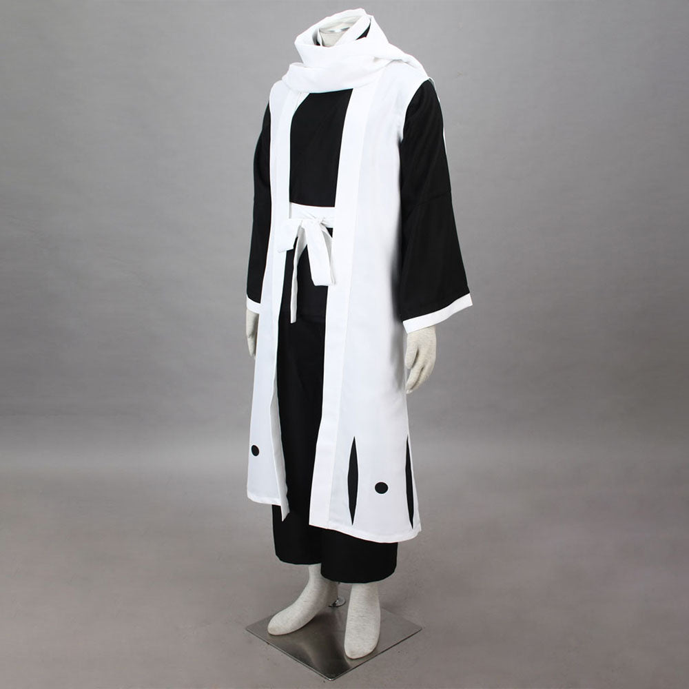 Bleach Costume Kuchiki Byakuya Cosplay Kimono Set 6th Division Captain Costume for Men and Kids