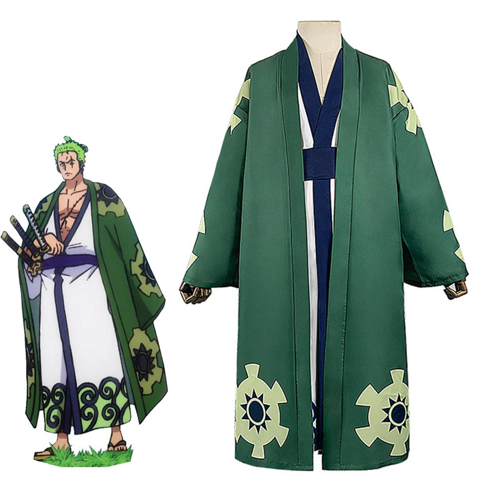 One Piece Wano Country Costumes Roronoa Zoro Luffy Trafalgar Law Cospl ...