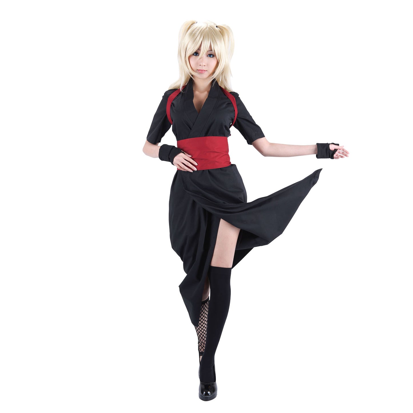 Naruto Shippuden Costume Temari Cosplay Black full Outfit for Women and Kids