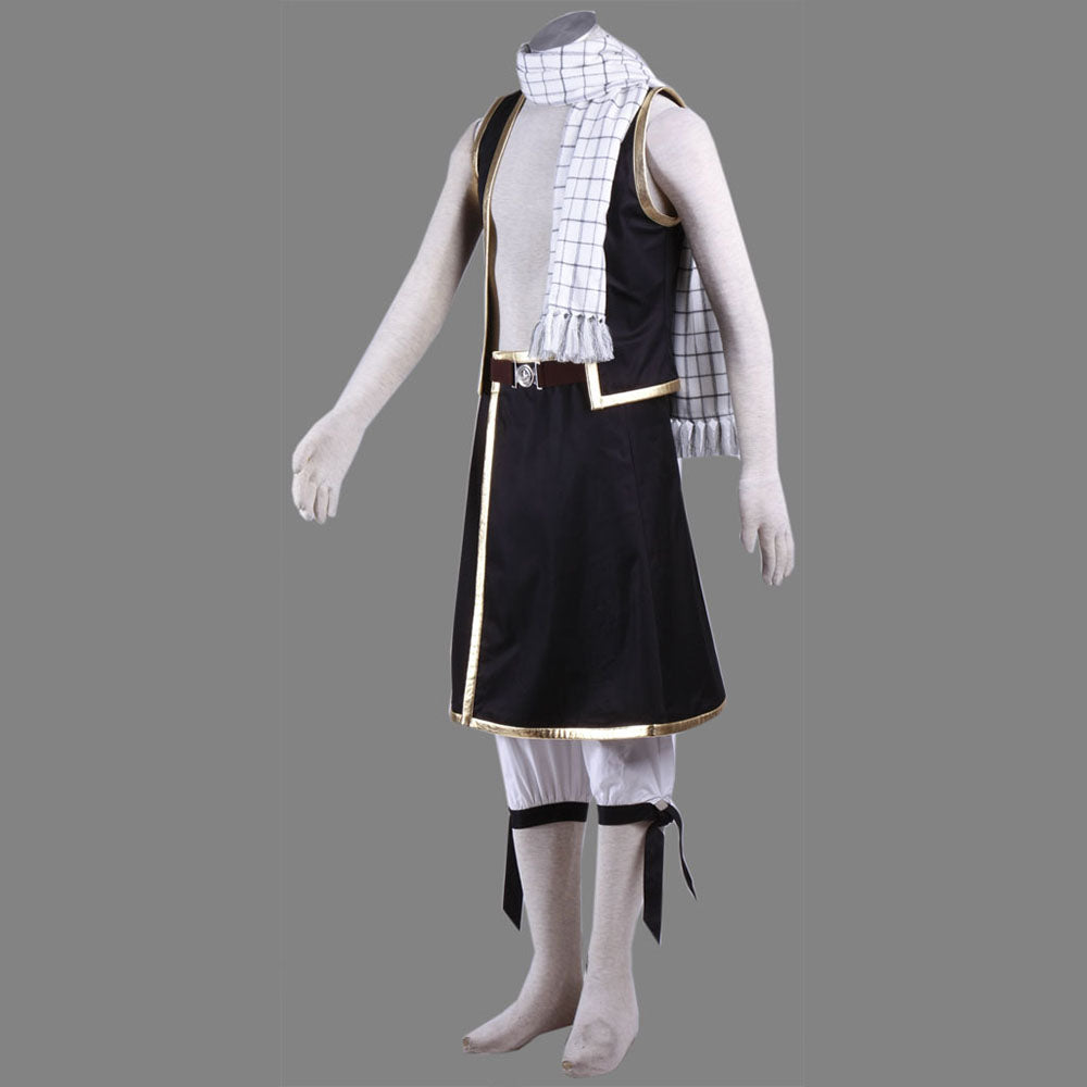 Fairy Tail Costume Final Season Etherious Natsu Dragneel Cosplay Set for Men and Kids