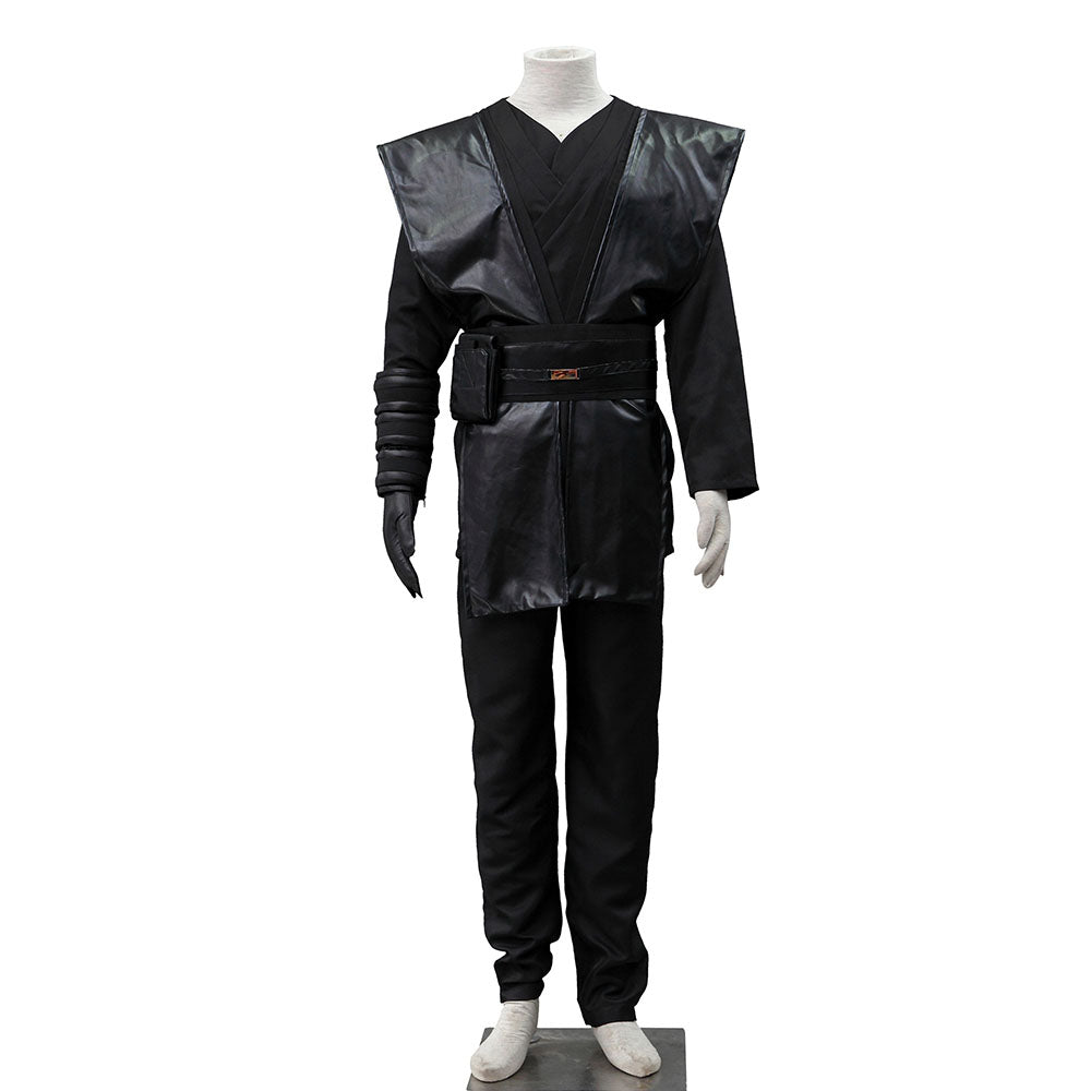 Star Wars Costume Anakin Skywalker Darth Vader Cosplay full Outfit for Men and Kids