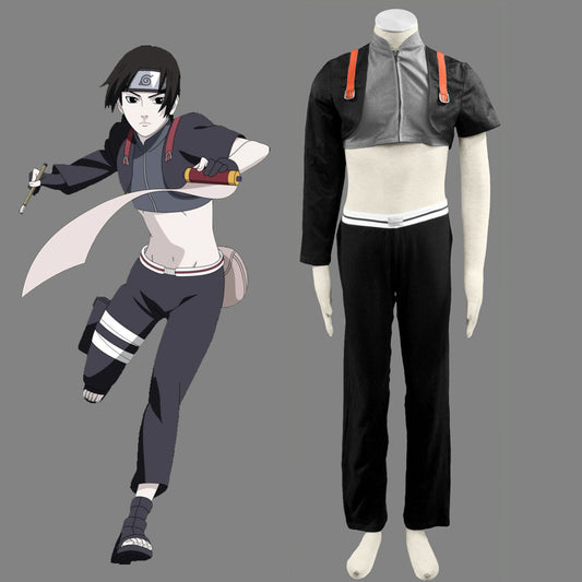 Naruto Costume Yamanaka Sai Cosplay full Outfit for Men and Kids