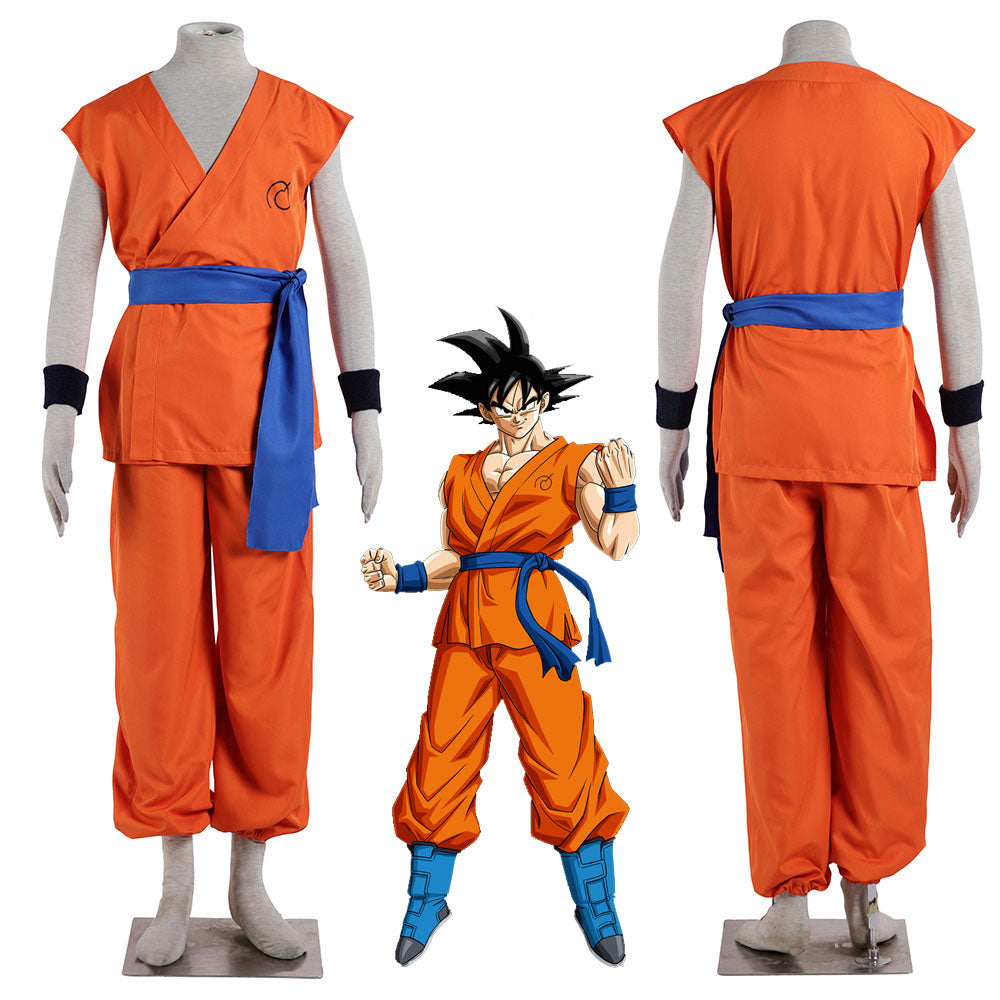 Dragon Ball Costume Son Goku Training Suit Cosplay for Men and Kids ...