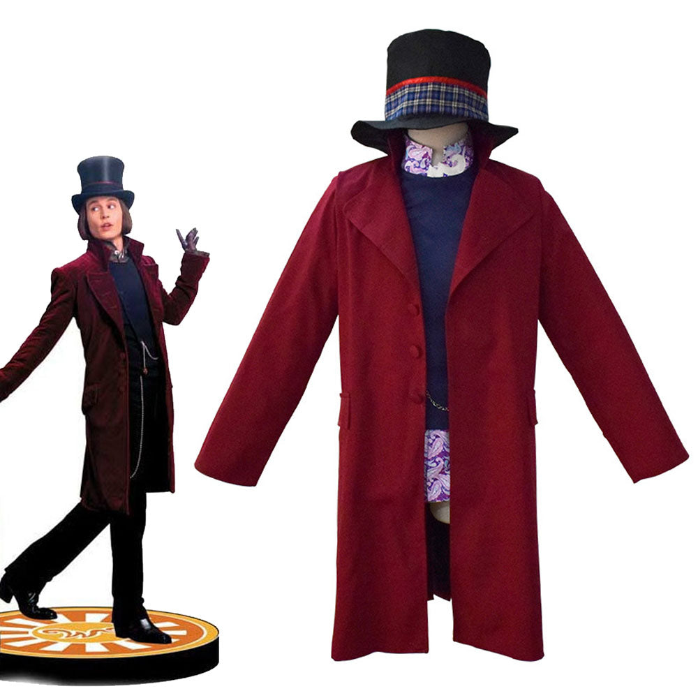 Charlie and the Chocolate Factory Costume Willy Wonka Cosplay Full Out