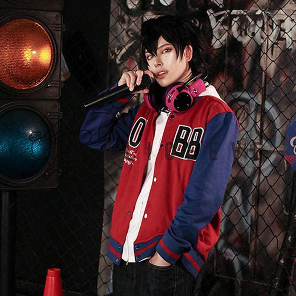Division Rap Battle Costume Yamada Ichiro Cosplay Red Jacket for Men and Kids