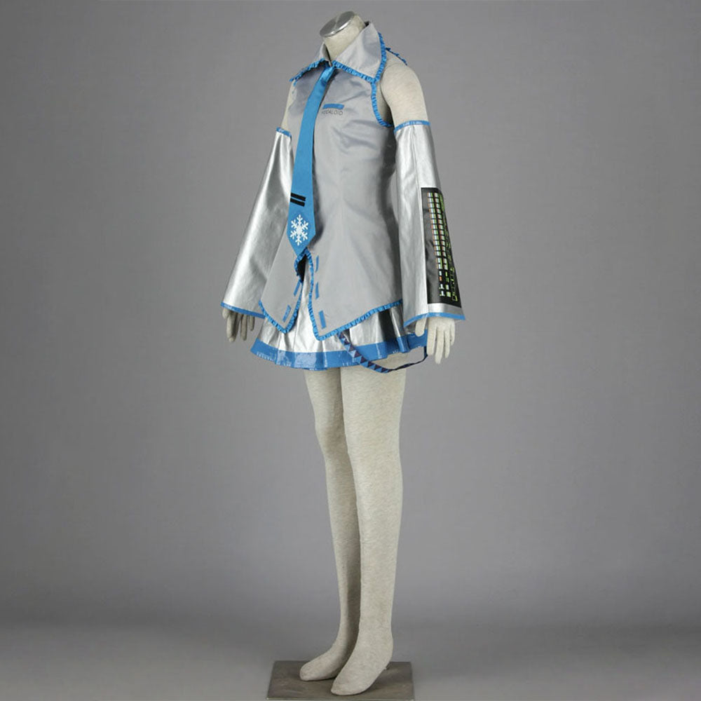 Women and Kids Vocaloid  Hatsune Miku Gray Cosplay Costume with Accessories