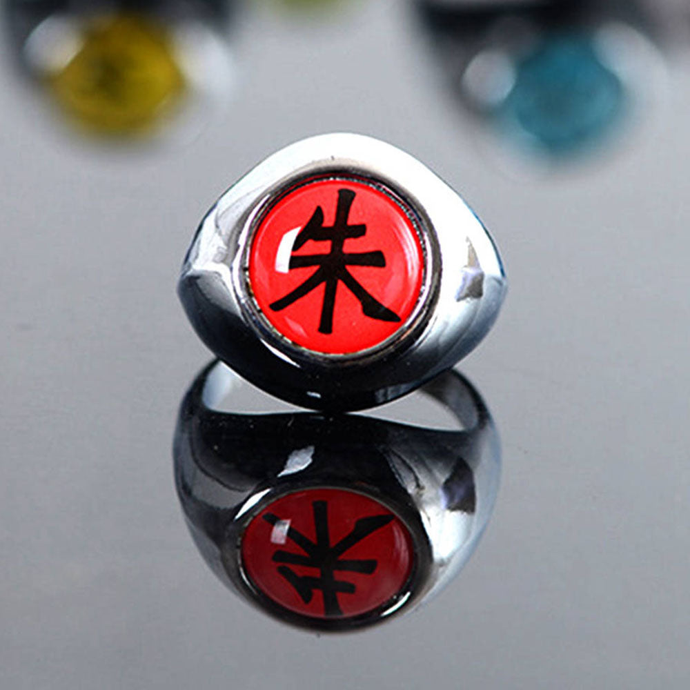 Naruto Costume Accessories The Sharingan 10 PCS Rings with Box Itachi Sasuke Obito Cosplay Rings